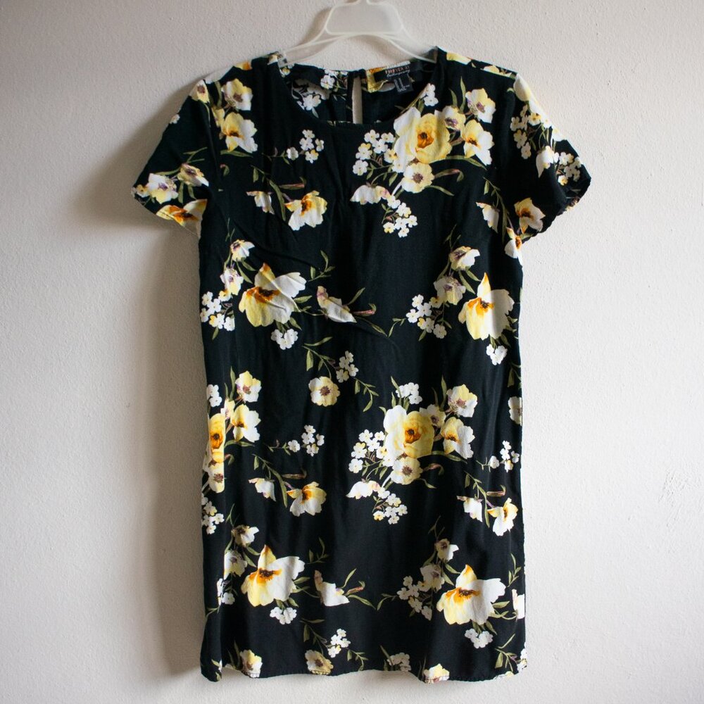 Forever 21 Contemporary Floral Print Slip Dress - Size M